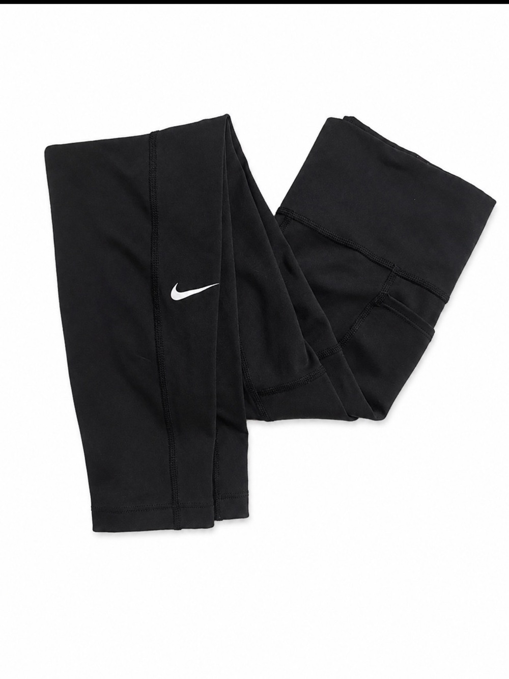 Nike Black Leggings with White Swoosh